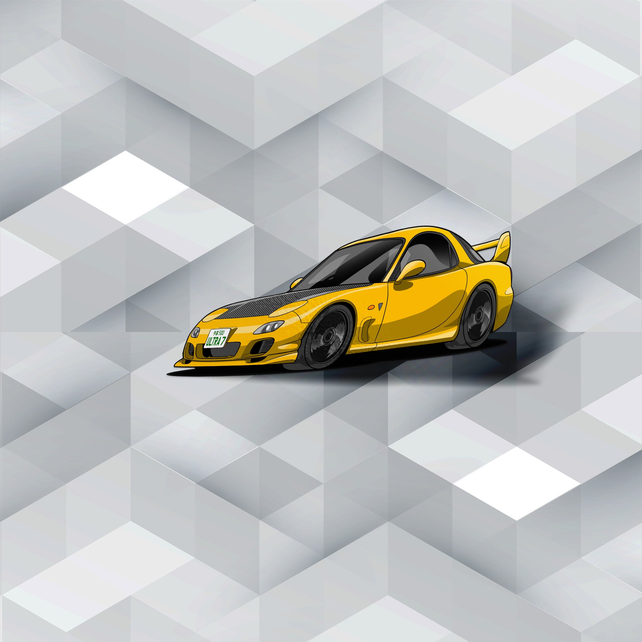 Mazda Rx7 chibi Sticker