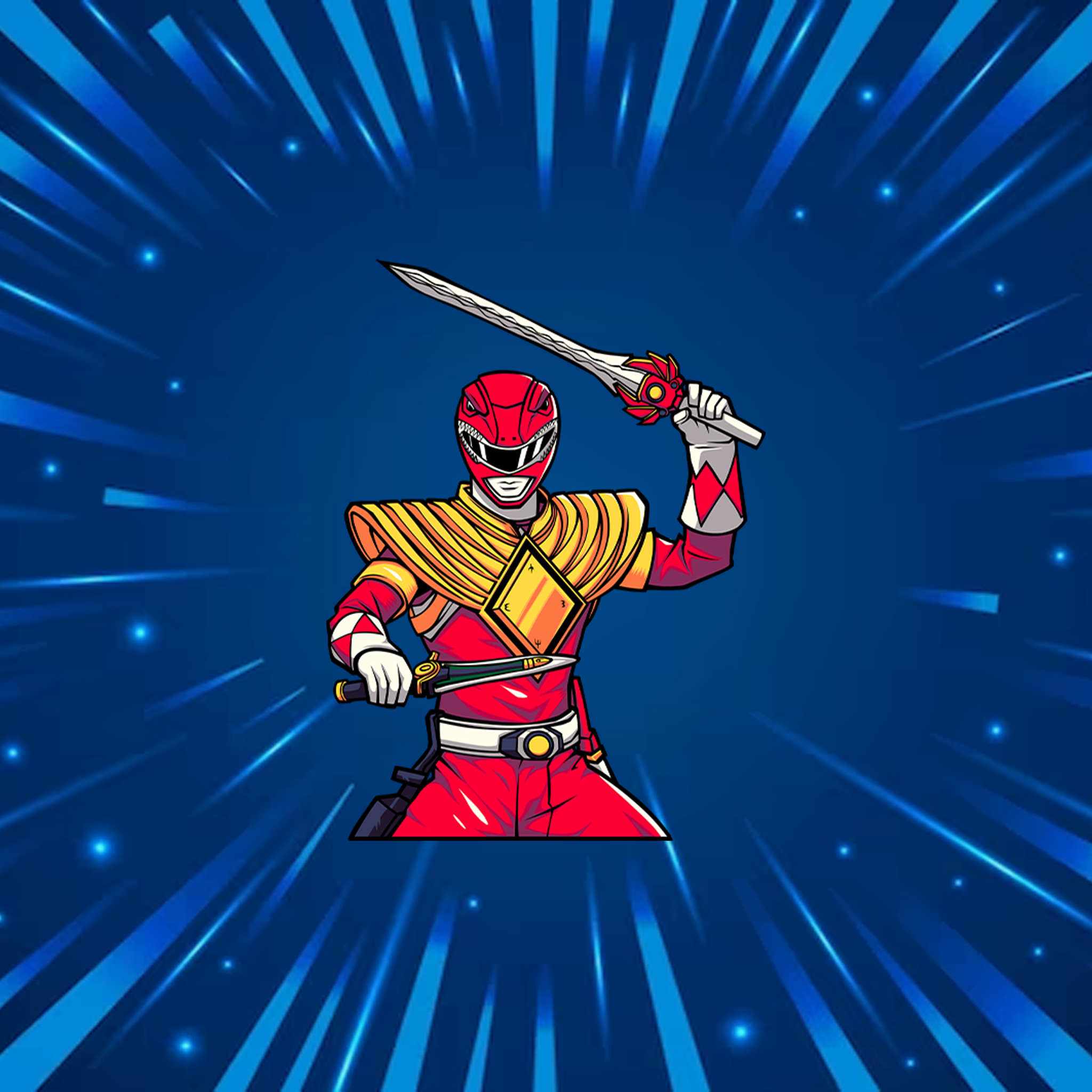 Power Ranger Sticker Bundle