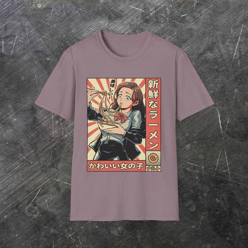 Kawaii Girl Ramen (Front T-Shirt)