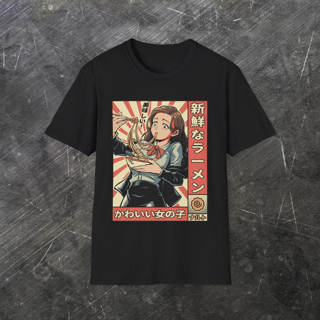 Kawaii Girl Ramen (Front T-Shirt)