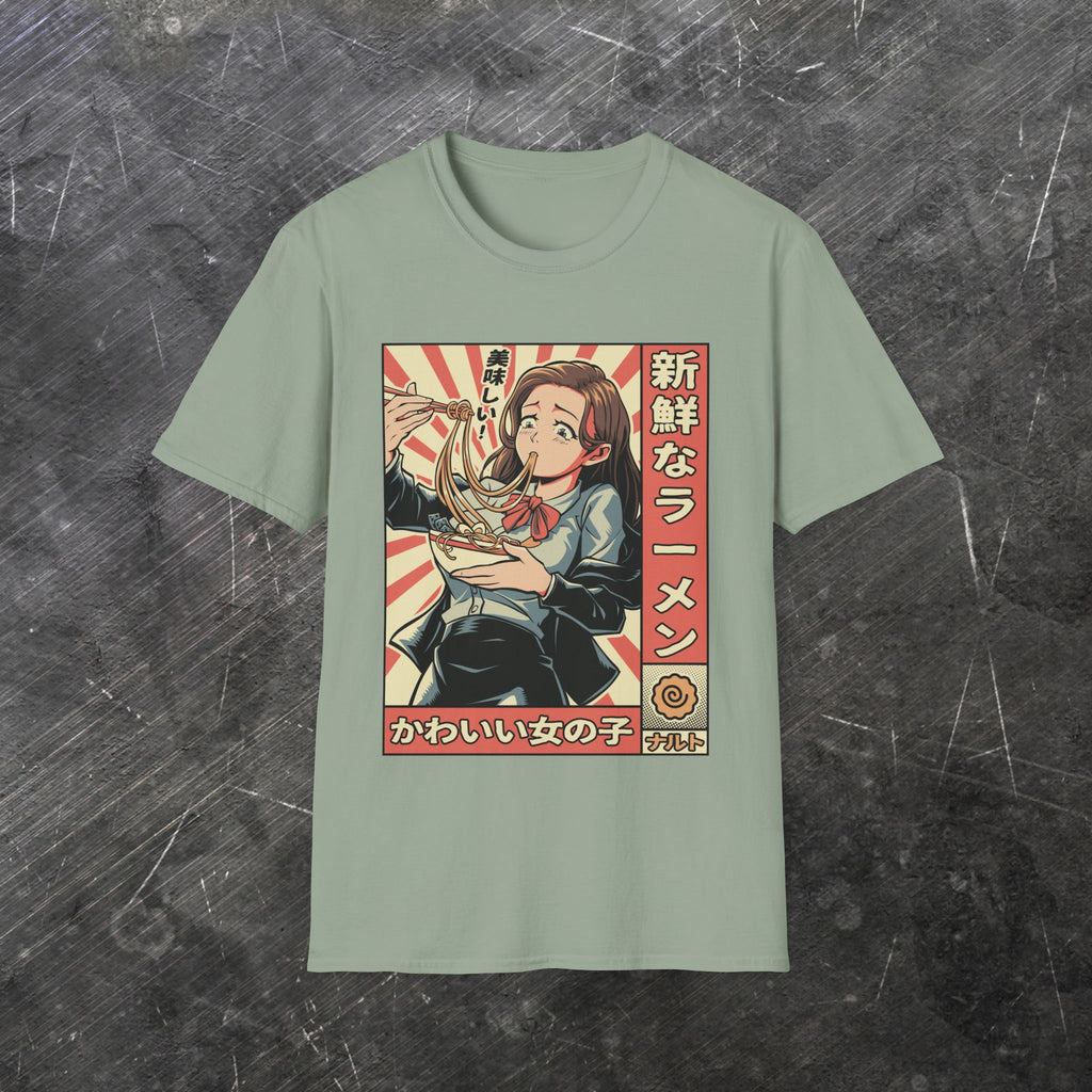 Kawaii Girl Ramen (Front T-Shirt)