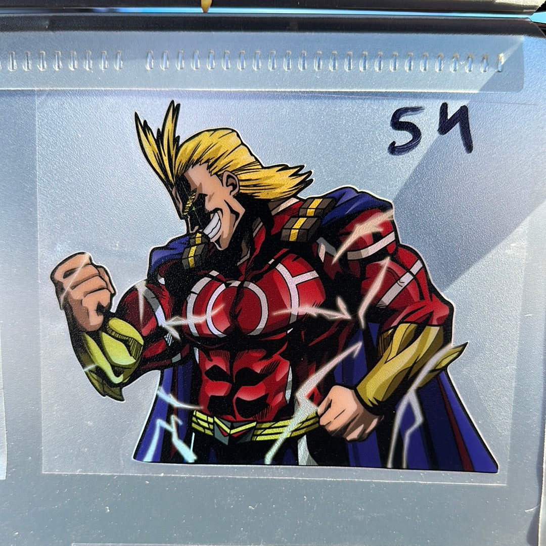 Silver Age All Might Peeker Sticker