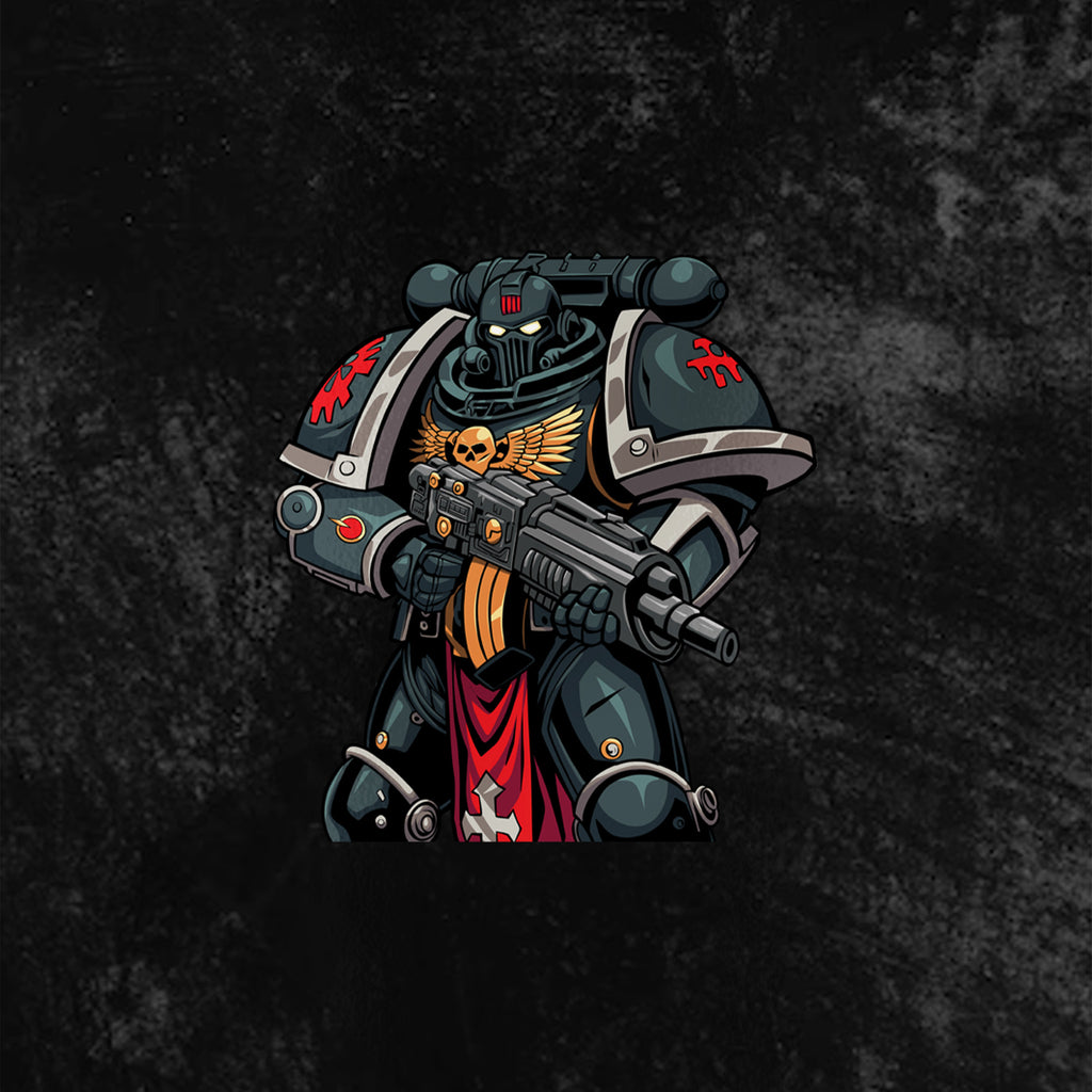 Space Marine (Black Templar) Sticker