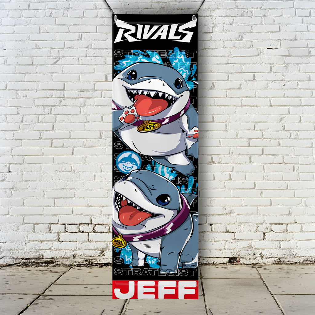 Jeff The Land Shark Vertical Poster