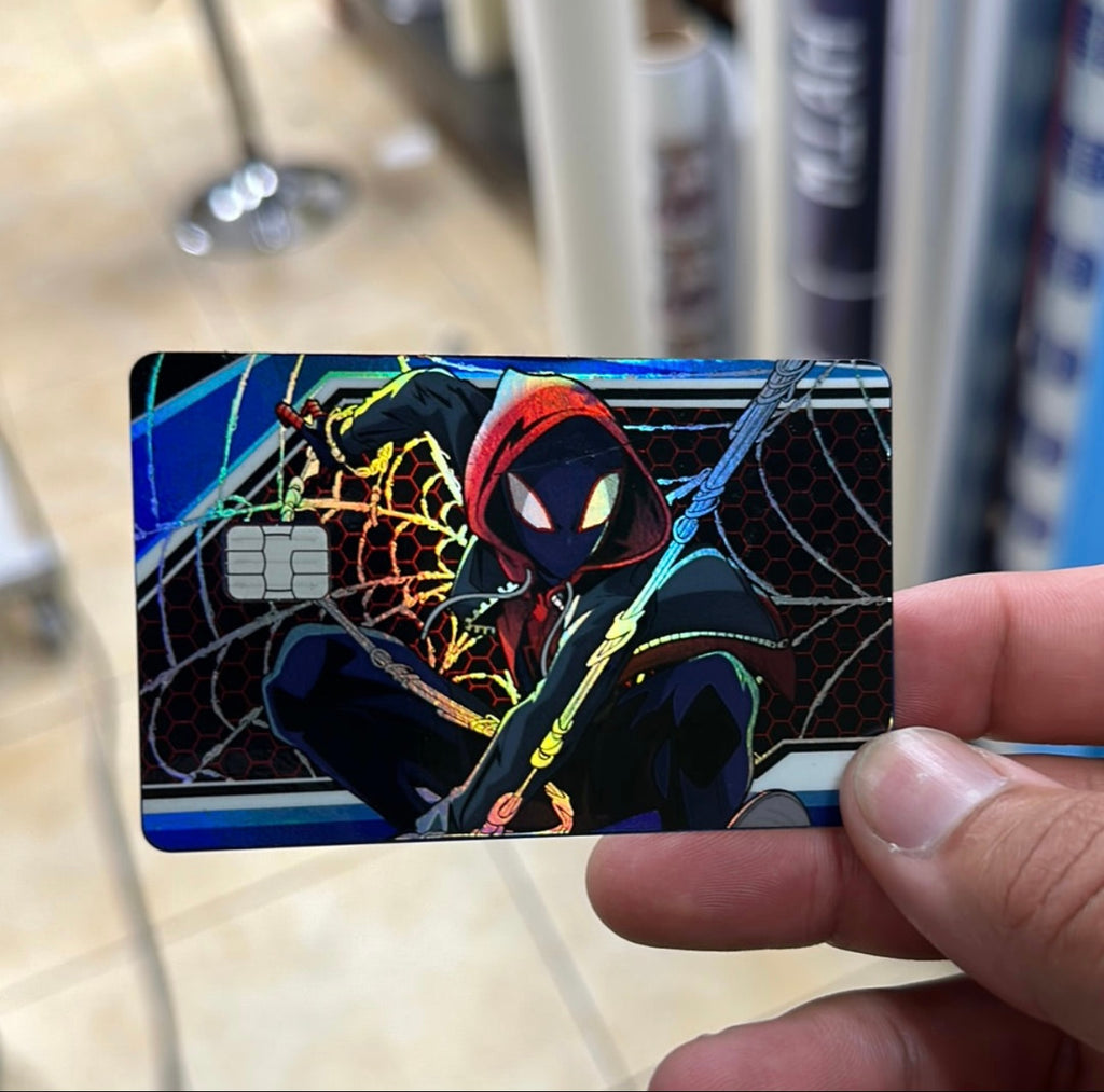 Miles Morales Spider Man Holographic Card Skin