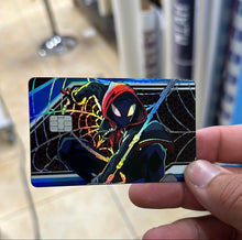 Load image into Gallery viewer, Miles Morales Spider Man Holographic Card Skin