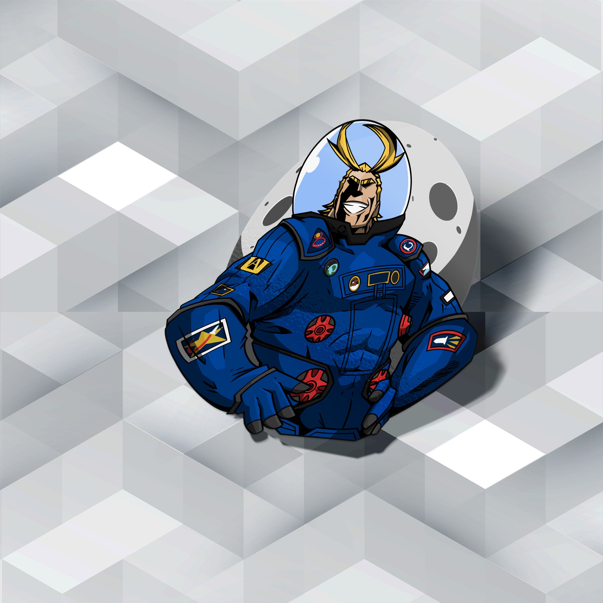 Space Might Sticker